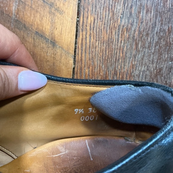 Allen Edmonds Black Leather Cap Toe Oxford Dress Shoes Size 9.5 - Picture 11 of 13